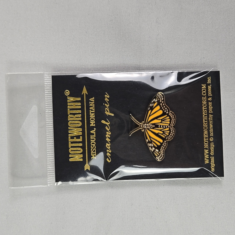 NWT Noteworthy Monarch Butterfly Enamel Pin